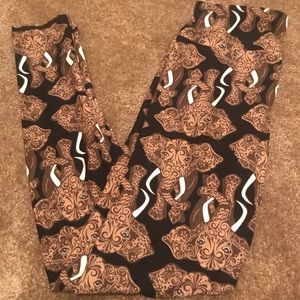 LuLaRoe Elephant OS Leggings NEW